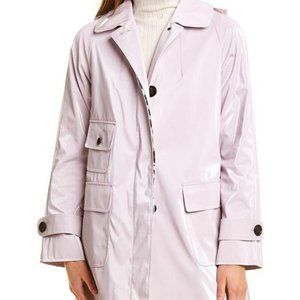 JANE POST SWING LAVENDER RAIN COAT WITH HOOD XS